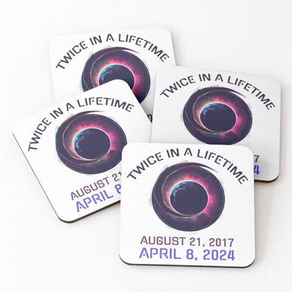 Item preview, April 8 2024 Solar Eclipse Twice in a Lifetime designed and sold by Leonardo Palumbo.