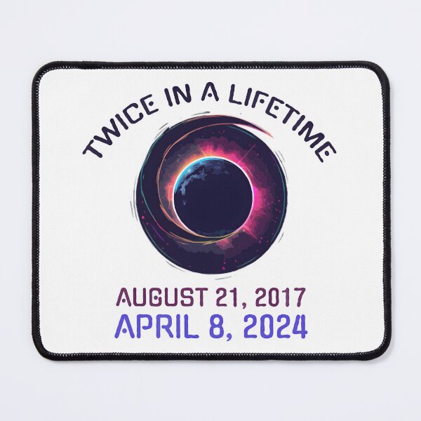 Item preview, April 8 2024 Solar Eclipse Twice in a Lifetime designed and sold by Leonardo Palumbo.