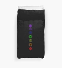 7 Chakra spiritual meditation Duvet Cover