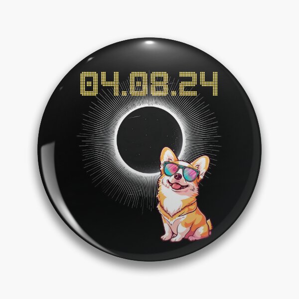 Item preview, April 8 2024 Solar Eclipse Corgi With Sunglasses designed and sold by Leonardo Palumbo.