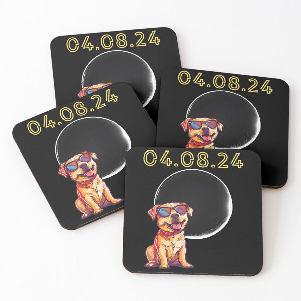 Item preview, Solar Eclipse April 8 2024 Dog Wearing Sunglasses designed and sold by Leonardo Palumbo.