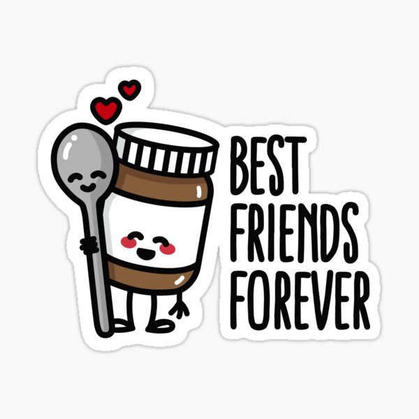 Best friends forever peanut butter / spoon BFF