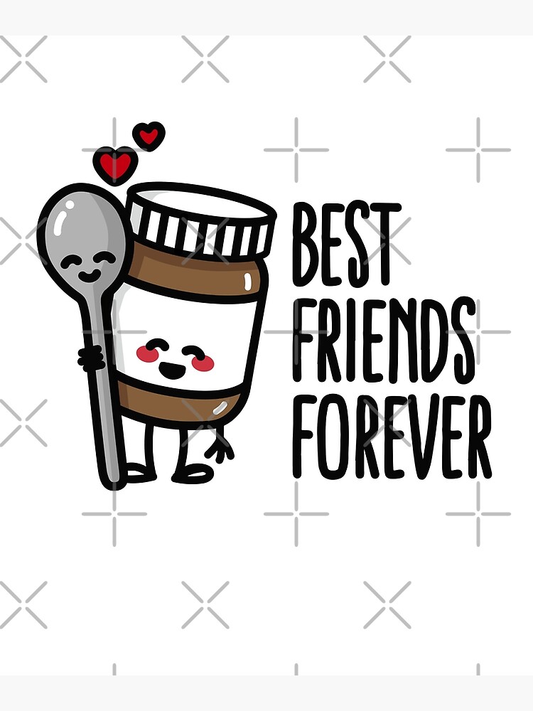 Best Friends, Food Buddy, BFF Cute, Spoon Choco' Baseball Cap