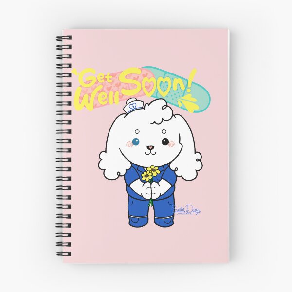 Item preview, SushiDog: Get Well Soon designed and sold by OneLineTeddy.