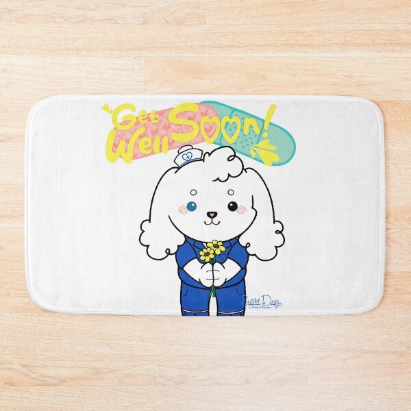 Item preview, SushiDog: Get Well Soon designed and sold by OneLineTeddy.