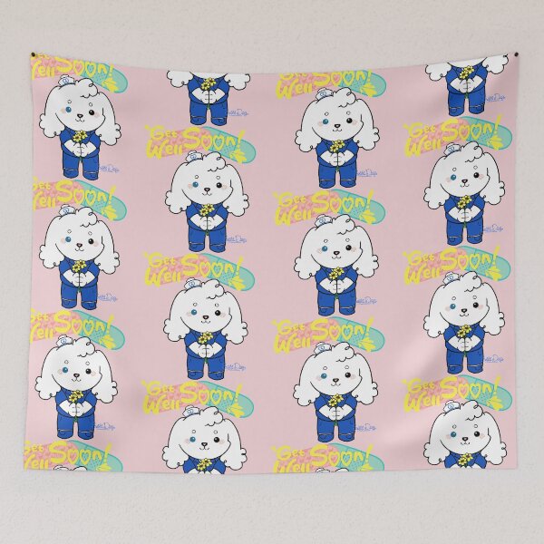 Item preview, SushiDog: Get Well Soon designed and sold by OneLineTeddy.