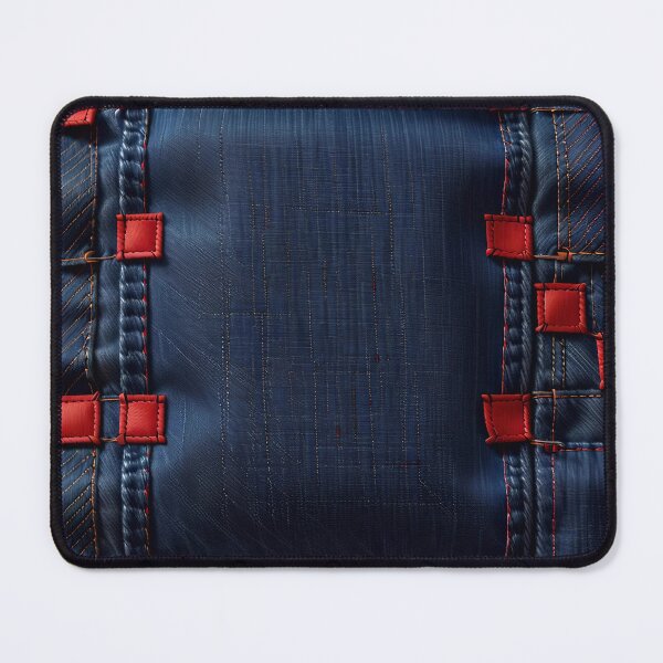 Item preview, Blue And Red Abstract Denim Pattern designed and sold by TheArtOfPat.