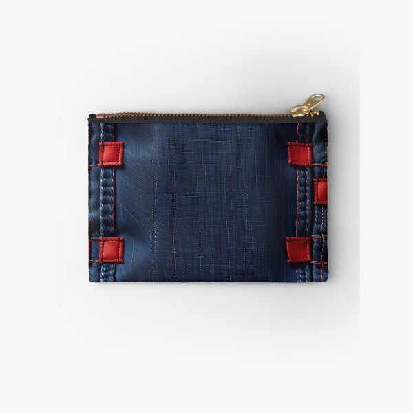 Item preview, Blue And Red Abstract Denim Pattern designed and sold by TheArtOfPat.