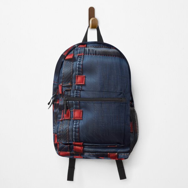 Item preview, Blue And Red Abstract Denim Pattern designed and sold by TheArtOfPat.