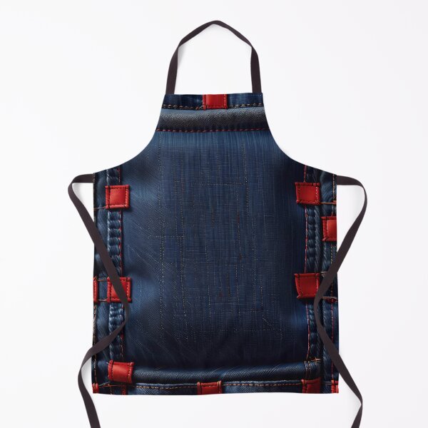 Item preview, Blue And Red Abstract Denim Pattern designed and sold by TheArtOfPat.