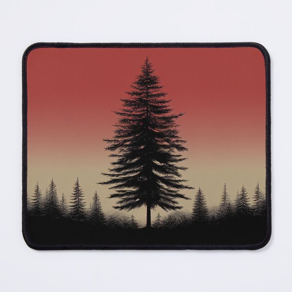 Item preview, Fir tree | Red minimalism designed and sold by ComicsFactory.