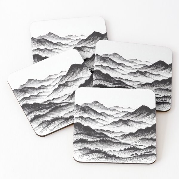 Item preview, ink mountains designed and sold by Finmm.