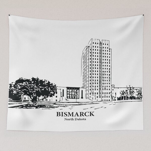 Aperçu de l'œuvre Bismarck - Dakota du Nord créée et vendue par Lakeric Cityscapes.