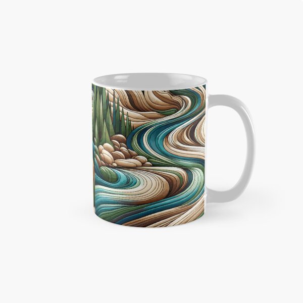 Item preview, Emerald River Flow: Luxurious Nature-Inspired Wavy Patterns for Eco-Chic designed and sold by toobel.