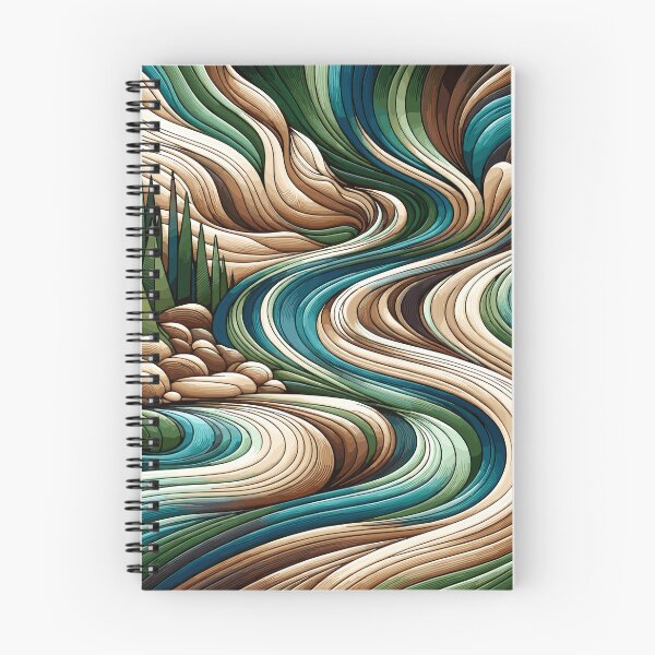 Item preview, Emerald River Flow: Luxurious Nature-Inspired Wavy Patterns for Eco-Chic designed and sold by toobel.
