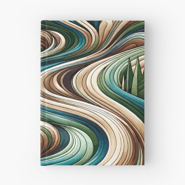 Item preview, Emerald River Flow: Luxurious Nature-Inspired Wavy Patterns for Eco-Chic designed and sold by toobel.