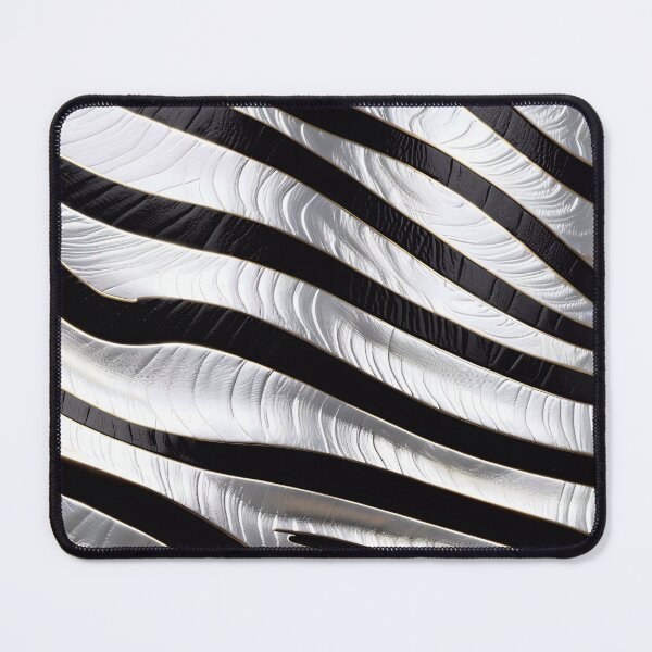 Item preview, Abstract Silver Zebra Skin Pattern designed and sold by TheArtOfPat.