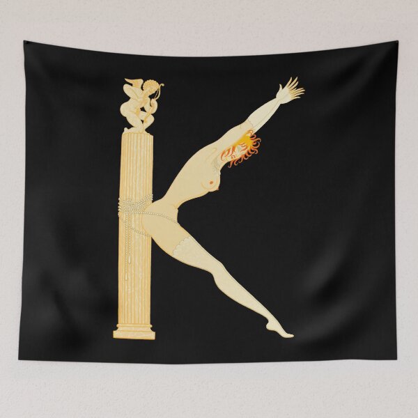 Item preview, Erté - The Letter K from the Alphabet Suite, 1976 designed and sold by elektronen.