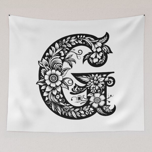 Item preview, Letter G decorative design designed and sold by stickysterscom.