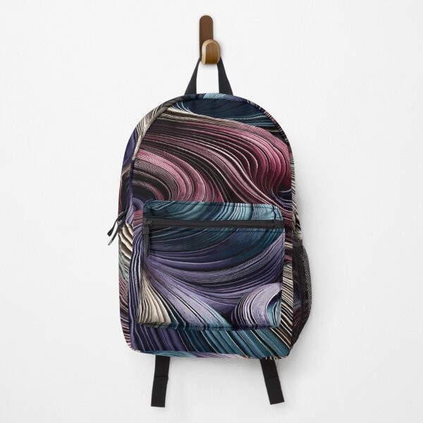 Item preview, Elegant Infinity Ribbons: Sophisticated Plum and Sapphire Flowing Lines Pattern designed and sold by toobel.