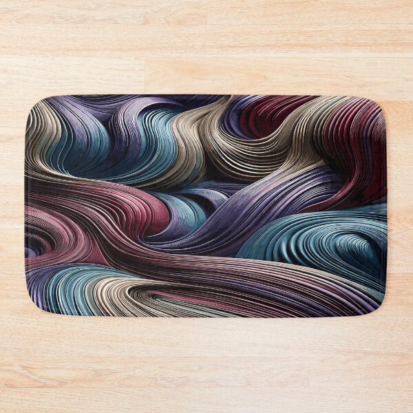 Item preview, Elegant Infinity Ribbons: Sophisticated Plum and Sapphire Flowing Lines Pattern designed and sold by toobel.