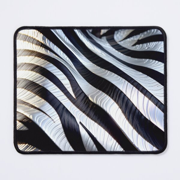 Item preview, Abstract Silver Zebra Skin Pattern designed and sold by TheArtOfPat.