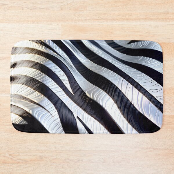 Item preview, Abstract Silver Zebra Skin Pattern designed and sold by TheArtOfPat.