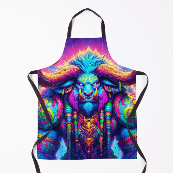 Item preview, Magical Tauren in Neon Pastel Colors WoW designed and sold by Lososko.