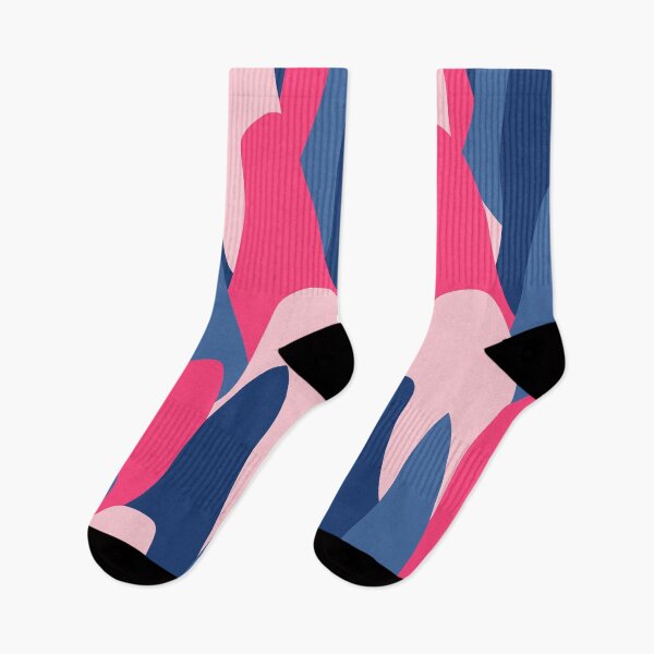 Item preview, Abstract Scandinavian Mountains in Pink and Blue designed and sold by Deutschic.