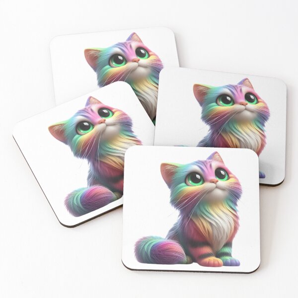 Item preview, Colorful Rainbow Cat Graphic T-Shirt designed and sold by ROYAL-STAR.