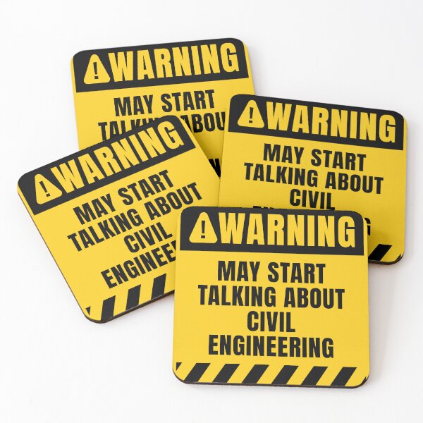 Item preview, Civil Engineering Warning Sign designed and sold by MaryAller.