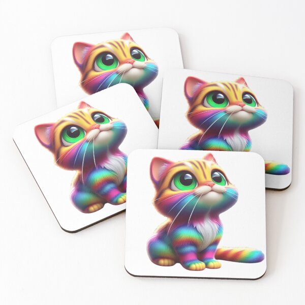 Item preview, Colorful Rainbow Cat Graphic T-Shirt designed and sold by ROYAL-STAR.