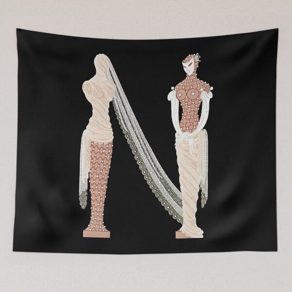 Item preview, Erté - The Letter N from the Alphabet Suite, 1976 designed and sold by elektronen.