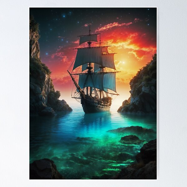The Lagoon.peter Pan, Pirate Ship, Captain Hook, Pirate Art