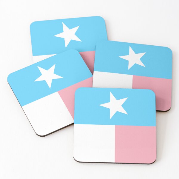 Item preview, Vertical Texas State Trans Pride Flag designed and sold by WokeBespoke.