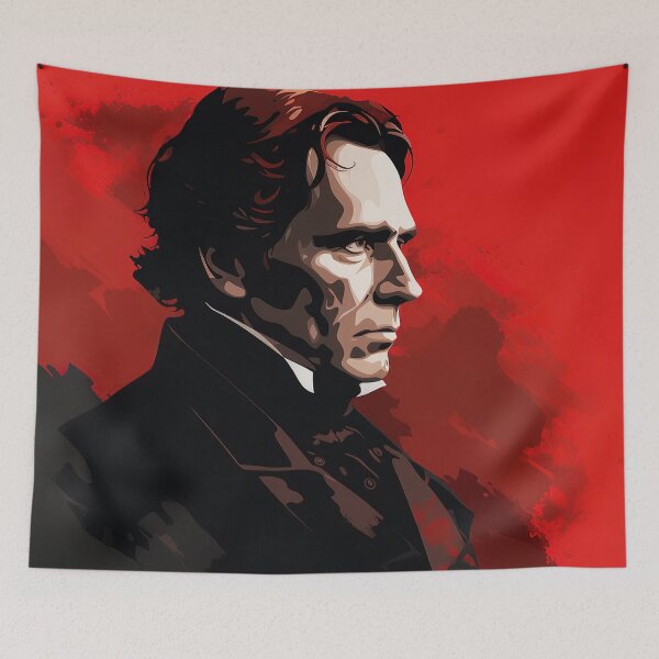 Item preview, Franklin Pierce | Red minimalism designed and sold by ComicsFactory.