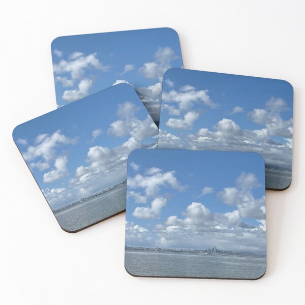 Item preview, San Francisco skyline from afar with sky and clouds designed and sold by ClaudiasCousin.