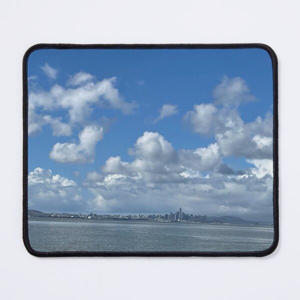 Item preview, San Francisco skyline from afar with sky and clouds designed and sold by ClaudiasCousin.