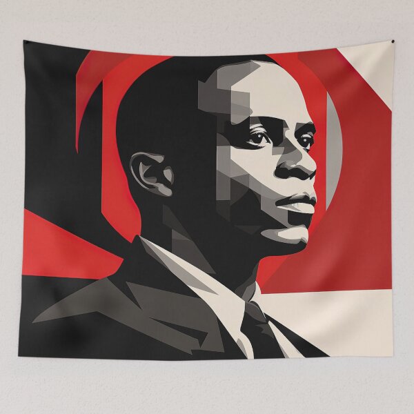 Item preview, Frantz Fanon | Red minimalism designed and sold by ComicsFactory.