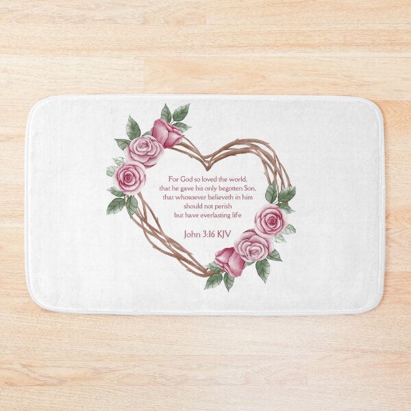 Item preview, John 3:16 Heart designed and sold by LambofLight.