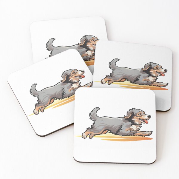 Item preview, Playful Paws: Cute Dog Running Pattern designed and sold by meowjourney.