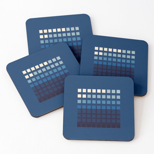Item preview, Abstract Blue Geometric Squares Pattern designed and sold by Gaborai.