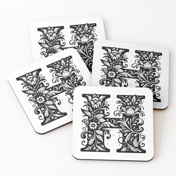 Item preview, Letter H decorative design designed and sold by stickysterscom.