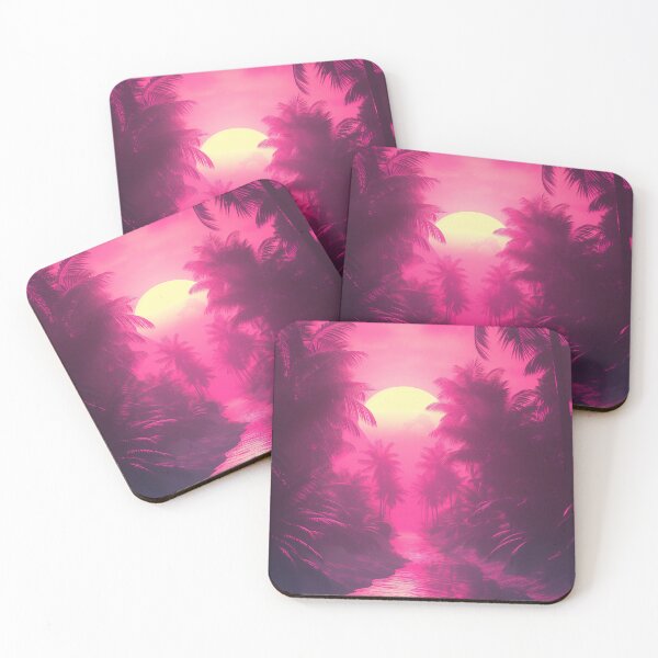 Item preview, Astral Spectrum Serenity: Abstract Synthwave Dreams designed and sold by Mullet Monkey.