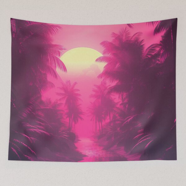 Item preview, Astral Spectrum Serenity: Abstract Synthwave Dreams designed and sold by Mullet Monkey.