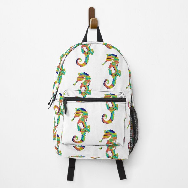 Item preview, Modern Colorful Seahorse Art designed and sold by Sharon Cummings Art.