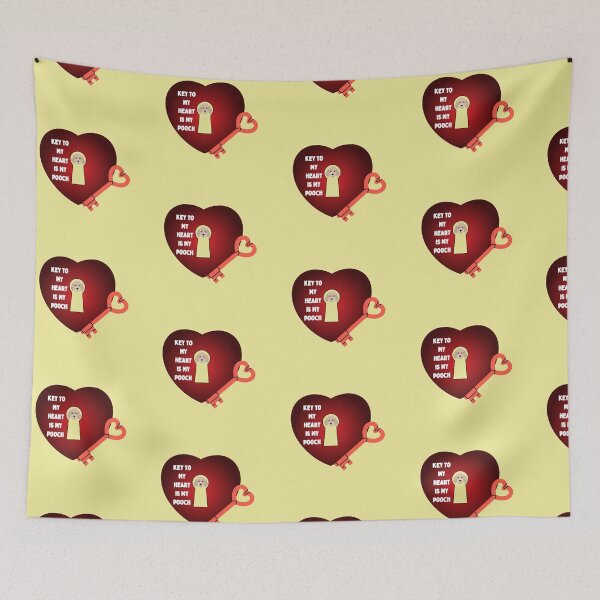 Item preview, Key to my heart is my  pooch (long eared doggy) designed and sold by Mara9.