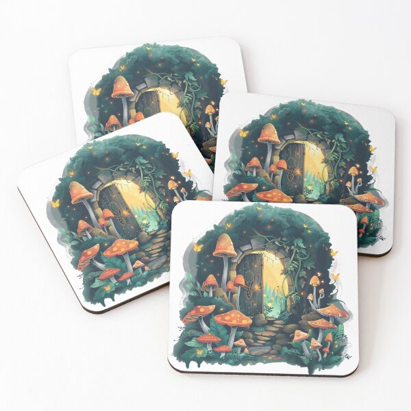 Item preview, Enchanted forest and mystical mushrooms designed and sold by Chr002.