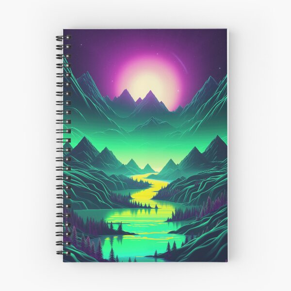Item preview, Luminous Cybernetic Cascade: Synthwave Abstract Odyssey designed and sold by Mullet Monkey.
