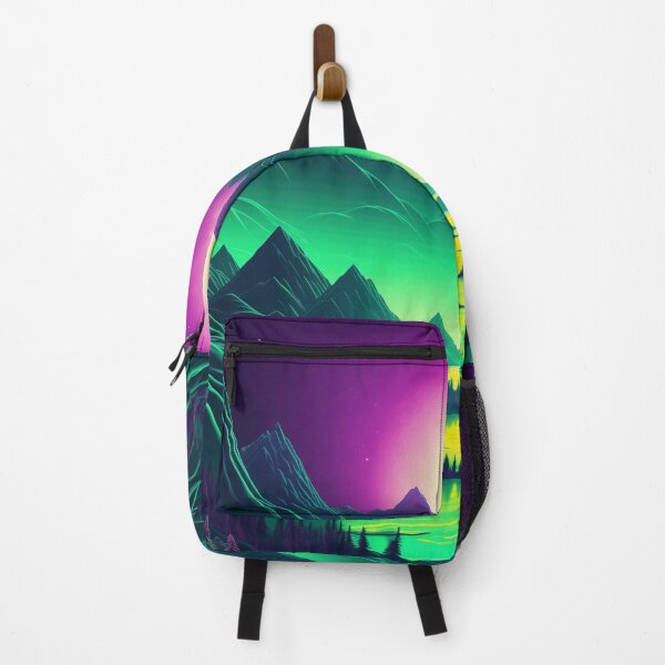Item preview, Luminous Cybernetic Cascade: Synthwave Abstract Odyssey designed and sold by Mullet Monkey.